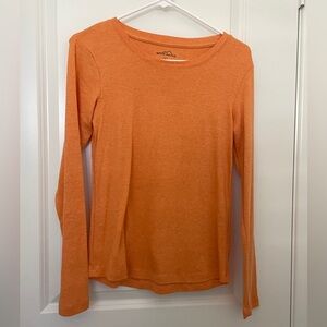 Eddie Bauer Vibrant Orange Long Sleeve Tee